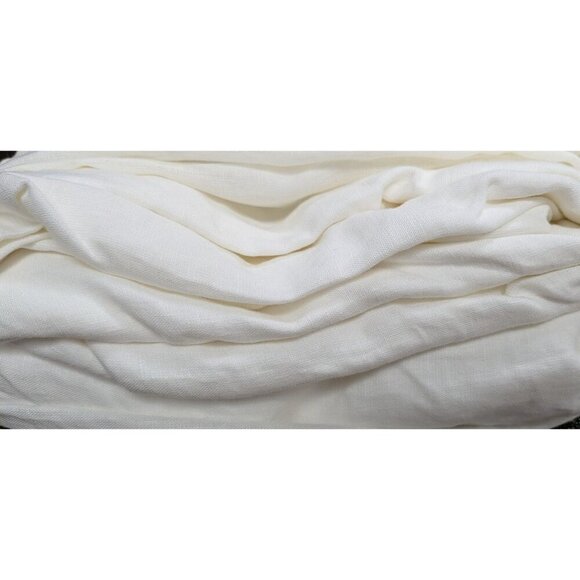 Quince 100% European Linen Double Flange Duvet 1PC Ivory Full/Queen -NEW- - Picture 3 of 8